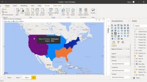 Power BI Tutorial for Beginners 7 - Filled Map in Power BI