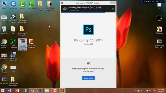 Hướng dẫn cài đặt phần mềm Photoshop CC 2017