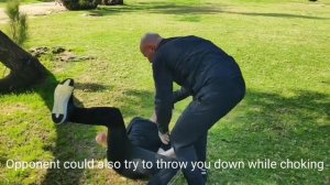 Защита от захвата шеи сбоку