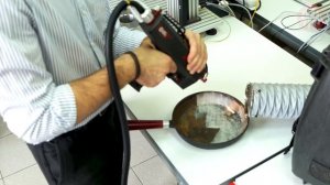 Лазерная ОЧИСТКА сковороды // Laser Cleaning Restoration of Pan // TurboClean