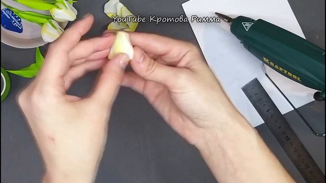 Брошь к 9 мая с тюльпанами, мини тюльпаны из фоамирана без молдов и шаблонов, брошь на 9 мая!!! смотреть онлайн