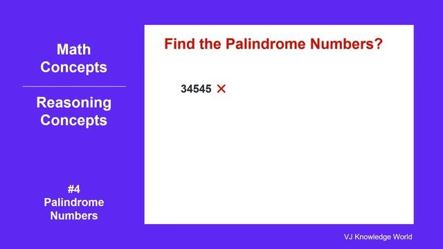 #4 Palindrome Numbers