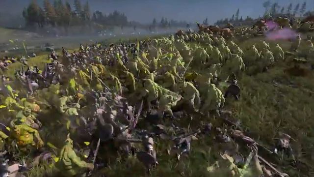 BIG MAN NURGLE LAND BATTLE RUMBLE | Nurgle vs Slaanesh - Total War Warhammer 3