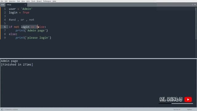 Python Tutorial for Beginners 6: Conditionals and Booleans - If, Else, and Elif Statements| @MLMind
