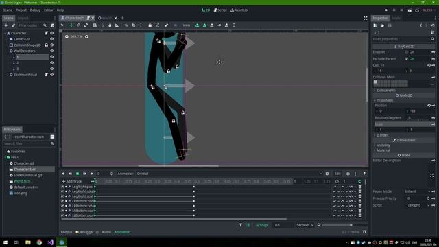 2D Платформер #1 Персонаж, передвижение, прыжки от стен смотреть онлайн