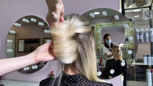 Обучение прическам НЕБРЕЖНАЯ РАКУШКА на короткие волосы