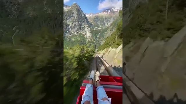 Фуникулер Gelmerbahn. Швейцария.