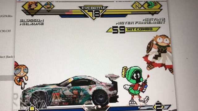 Mugen battle blossom and walkure vs Marvin the Martian and mister Fahrenheit смотреть онлайн