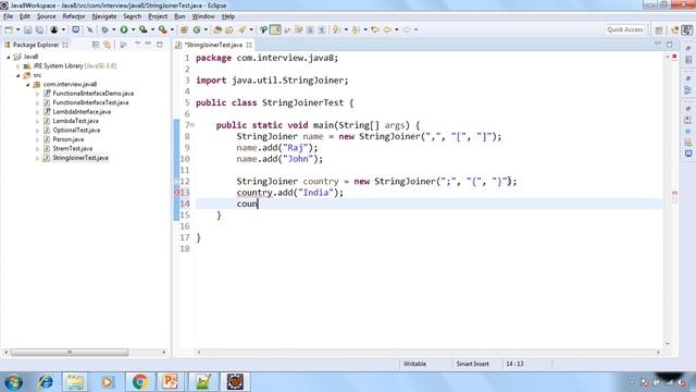 StringJoiner In Java 8 смотреть онлайн