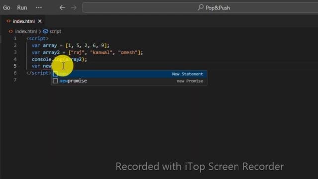 ? #1: Pop() & Push() Array Methods In JavaScript ??