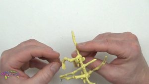 СКЕЛЕТ ДИНОЗАВРА ПТЕРОДАКТИЛЯ ИЗ ПЛАСТИЛИНА | PLASTICINE SKELETON DINOSAUR PTERODACTYLUS