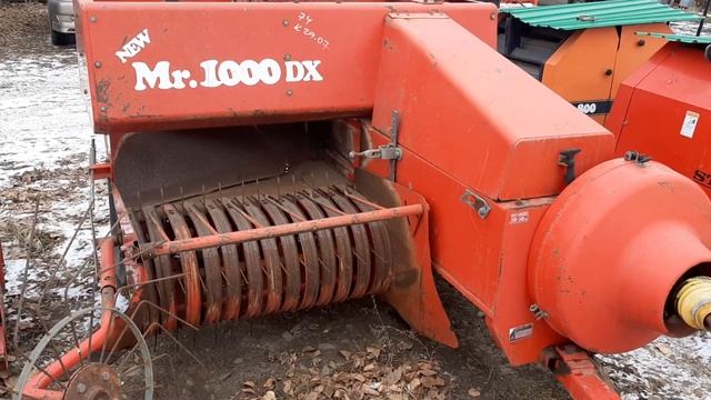 Японский тюковый пресс-подборщик сена Star MR1000 смотреть онлайн