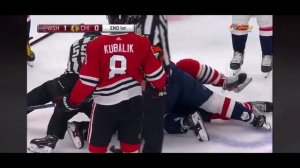 Radko Gudas and Conner Murphy scrap after hit to oveckin