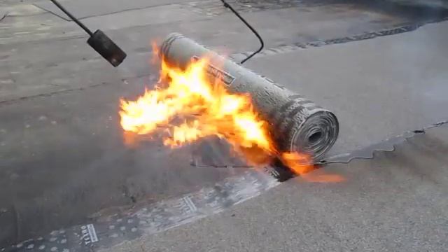 Технология укладки рубероида на крыше ( Москва, ул. Маршала Катукова 21, корп. 1) №3 смотреть онлайн