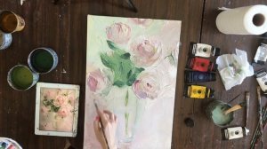 Часть 2. Мастер-класс «Интерьерная картина своими руками», фактурная паста.