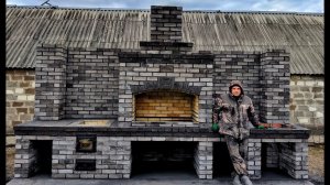 Мангал из кирпича + печь под казан наш 142 объект