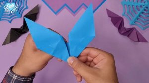 Origami Flapping Bat | How To Make Paper Bat For Halloween | Origami Halloween Bat