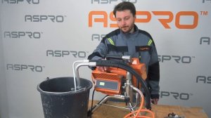 1-ое знакомство и запуск ASPRO-3100® (окрасочного аппарата для безвоздушного распыления).