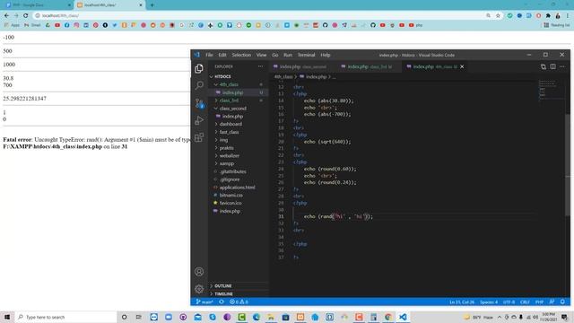 PHP Tutorial For Beginners Full Bangla | math | constants | P - 04