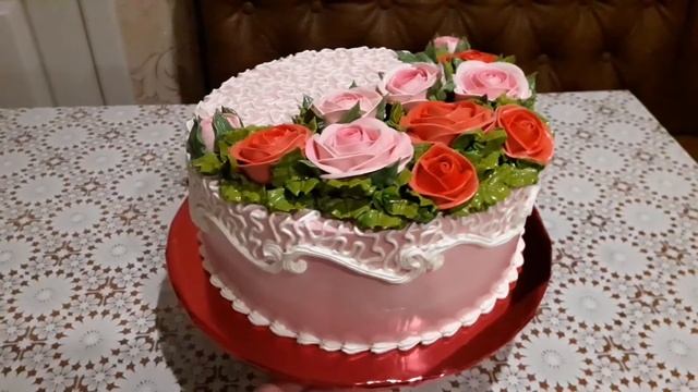 Нежный тортик для девушки. смотреть онлайн