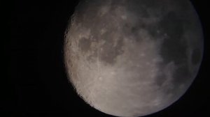 Moon through Celestron Powerseeker 60AZ