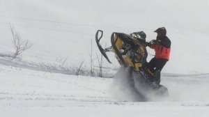 Гора Московская экстрим на снегоходе