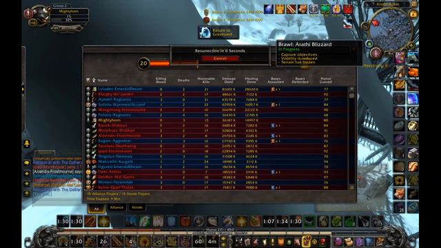 WoW Legion 7.2 Ret Paladin PvP - World First! Arathi Basin Winter Brawl BG is so intense! смотреть онлайн