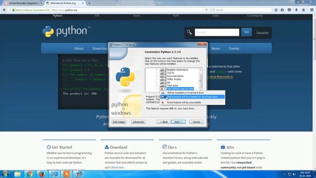 How to Download and Install Python 3.6 in Windows -7/8/8.1/10 in Tamil