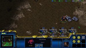 StarCraft - 1 Ultralisk VS 3 Siege Tanks