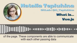 What is... Vue js | Natalia Tepluhina