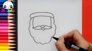 Как нарисовать ДЕДА МОРОЗА / Рисуем Санта Клауса / Новогодние рисунки / Як намалювати Миколая