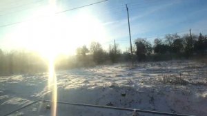 ДОРОГА МЕГИОН -ТЮМЕНЬ ИЗ ОКНА ПОЕЗДА