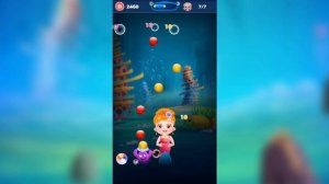 Little Mermaid Bubble Shooter Game | Fun Game Play Video By Baby Hazel Games