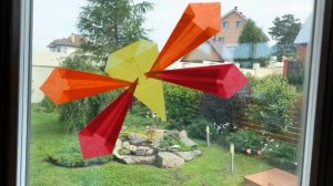 Витражи на окна из цветной кальки. Вальдорфская педагогика в семье