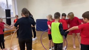 Фрагмент внеурочного занятия по физической культуре у 4-го класса.