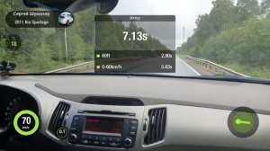 Разгон Киа Спортейдж 2.0 4WD 0-100км/ч, 1/4мили. Acceleration Kia Sportage 2.0 G4KD