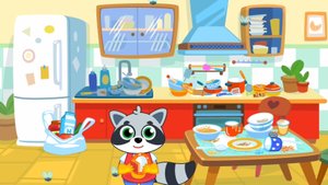 Уборка в доме - на кухне, в комнатах и на чердаке | Развивающий мультик для детей