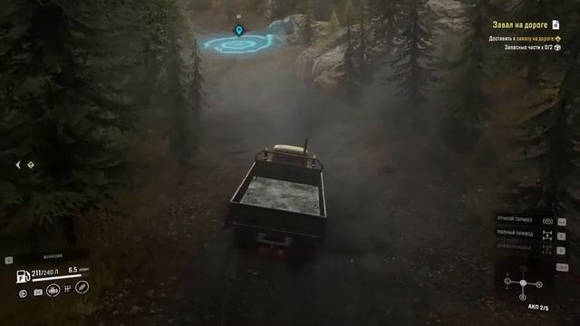 SnowRunner (04) - Ремонт мостов и дорог. Тянем Шевик из болота. смотреть онлайн