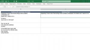 How to automatically replace or create line breaks in MS Excel?