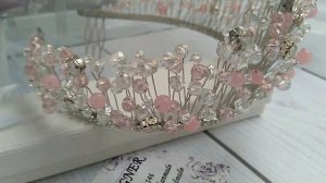 Готовимся к НГ. Диадема из проволоки, бусин и страз | Wire and beads |Jo Handmade