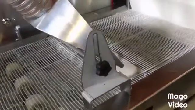 Покрытие печенья белой глазурью на глазировочной линии ZETA400 смотреть онлайн