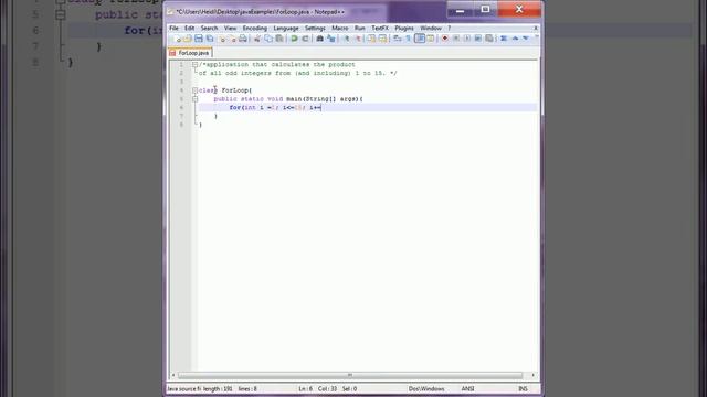 JAVA Tutorial: for loop prints product of 1 - 15 смотреть онлайн