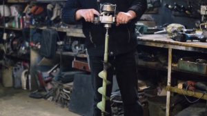 Электроледобур своими руками