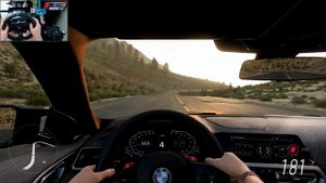 Forza Horizon 5 steering wheel gameplay - BMW M4 Competition Coupe 2021