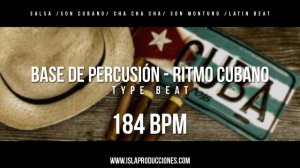 BASE DE PERCUSION - Ritmo Cubano - 184 BPM Irm Prod. 2021