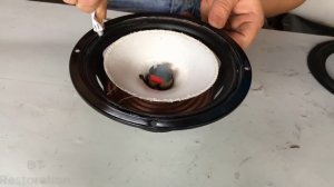 Restoration old speakers with torn membranes | Restore and reuse damaged Monitor audio speaker