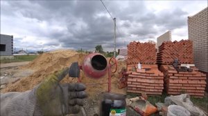 как замешать чёрный кладочный раствор, для кладки кирпича.