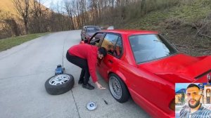 У СТИЛА ВЗОРВАЛОСЬ КОЛЕСО ПРИ ДРИФТЕ / СТИЛ ВПЕРВЫЕ МЕНЯЕТ КОЛЕСО НА СВОЕЙ БМВ