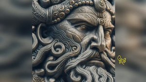 Нейронная сеть изобразила Великую Тартарию и Славянского Бога - громовержца Перуна.