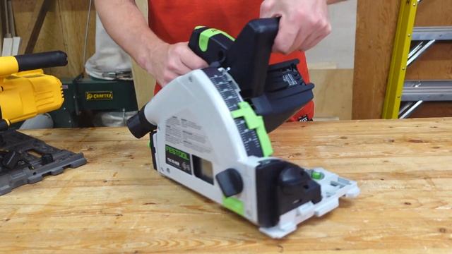 Cordless Track Saw Comparison - DeWalt DCS520 vs. Festool TSC 55 K - Is Festool Worth It? смотреть онлайн